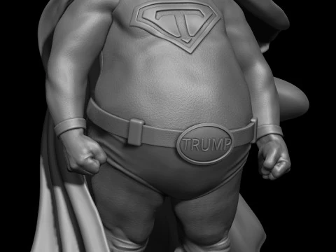 Super Trump Model Printing Miniature Assembly File STL OBJ for 3D Printing 3D Print Model