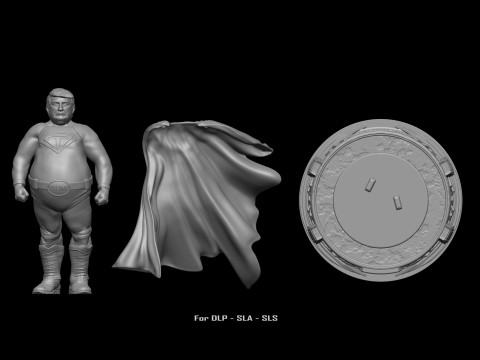 Super Trump Model Printing Miniature Assembly File STL OBJ for 3D Printing 3D-Druckmodell