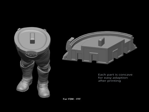 Super Trump Model Printing Miniature Assembly File STL OBJ for 3D Printing 3D-Druckmodell