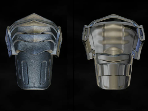 Predator Shoulder Armor Scale 11 File STL-OBJ for 3D Printing 3D Print Model