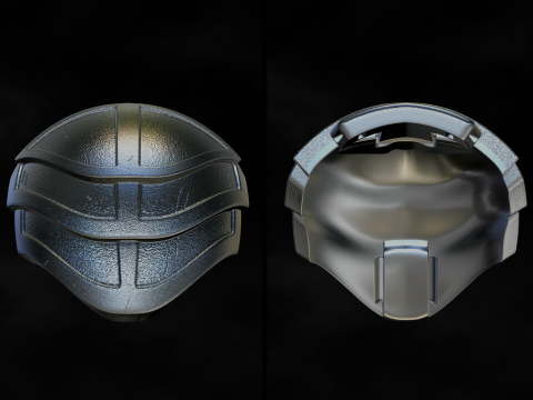 Predator Shoulder Armor Scale 11 File STL-OBJ for 3D Printing Modèles 3D en vedette