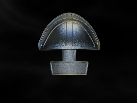 Predator Shoulder Armor Scale 11 File STL-OBJ for 3D Printing Modèles 3D en vedette