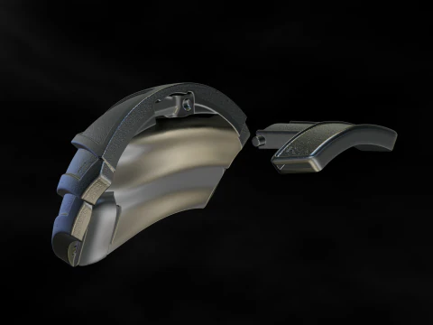 Predator Shoulder Armor Scale 11 File STL-OBJ for 3D Printing 3D Print Model