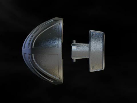 Predator Shoulder Armor Scale 11 File STL-OBJ for 3D Printing 3D Print Model