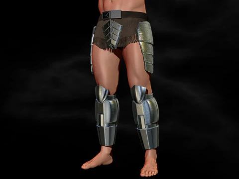 Predator Armor Legs Scale 11 File STL-OBJ for 3D Printing 3D Print Model