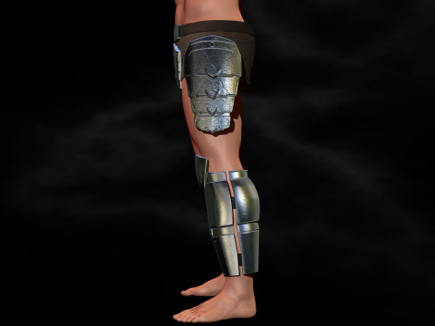 Predator Armor Legs Scale 11 File STL-OBJ for 3D Printing Modello di stampa 3D