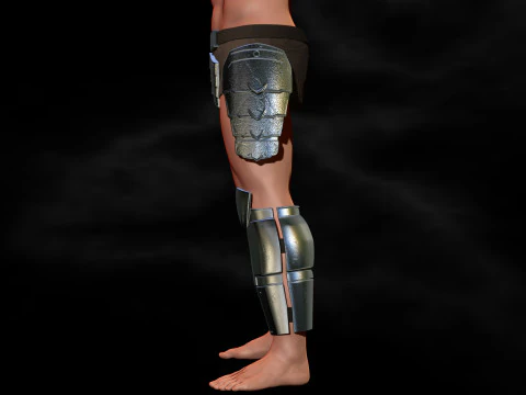 Predator Armor Legs Scale 11 File STL-OBJ for 3D Printing 3D Print Model
