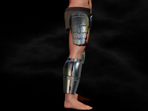 Predator Armor Legs Scale 11 File STL-OBJ for 3D Printing Modello di stampa 3D