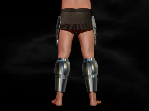 Predator Armor Legs Scale 11 File STL-OBJ for 3D Printing 3D Print Model