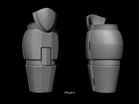 Predator Armor Legs Scale 11 File STL-OBJ for 3D Printing Modello di stampa 3D