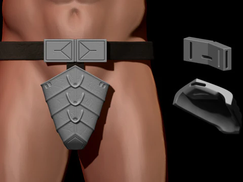 Predator Armor Legs Scale 11 File STL-OBJ for 3D Printing 3D Print Model