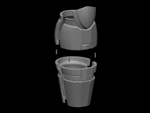 Predator Armor Legs Scale 11 File STL-OBJ for 3D Printing 3D Print Model