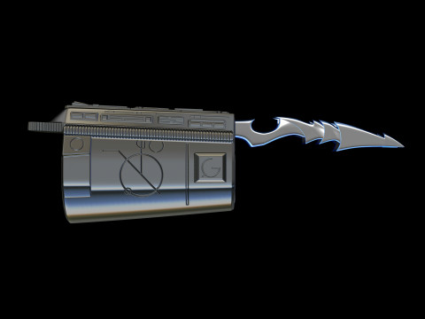Predator Gauntlet Forearm Right removable blades scale 11 File STL-OBJ for 3D printer 3D Print Model