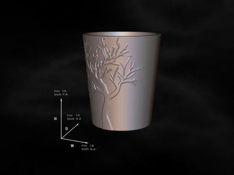 비밀 칸이 있는 꽃병 3D 프린팅용 파일 STL 3D 프린트 모델