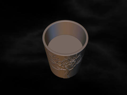 비밀 칸이 있는 꽃병 3D 프린팅용 파일 STL 3D 프린트 모델