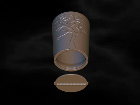 Flower Vase with secret compartment File STL for 3D Printing 3D Print Model