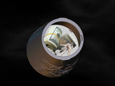 비밀 칸이 있는 꽃병 3D 프린팅용 파일 STL 3D 프린트 모델