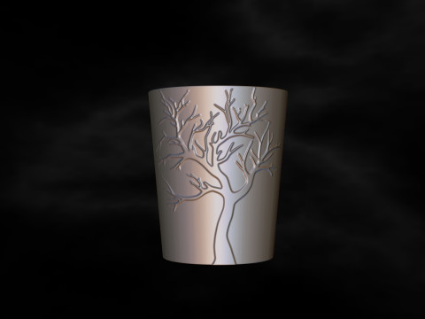 비밀 칸이 있는 꽃병 3D 프린팅용 파일 STL 3D 프린트 모델