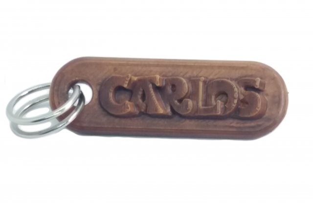 carlos 3d keychain 3D Print Model .c4d .max .obj .3ds .fbx .stl .blend 