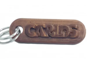 Portachiavi 3D Carlos Modello di stampa 3D