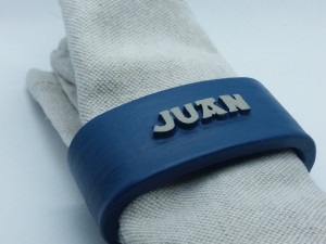 juan 3d napkin ring 3D 打印模型