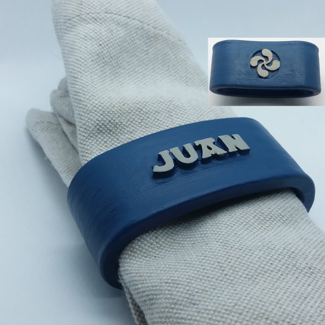 juan 3d napkin ring 3D 打印模型 .c4d .max .obj .3ds .fbx .stl .blend 