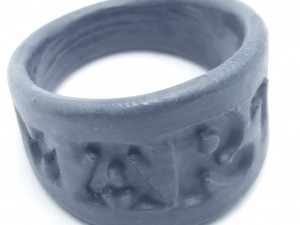 marta ring effect carving and customized 3D Print Model