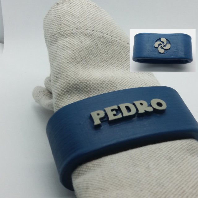 pedro 3d napkin ring 3Dプリントモデル .c4d .max .obj .3ds .fbx .stl .blend 