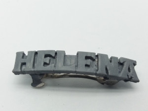 helena personalized hair barrete 40-45 3D Print Model