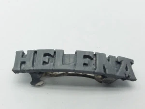 ヘレナ パーソナライズ ヘア バレッタ 40-45 3Dプリントモデル