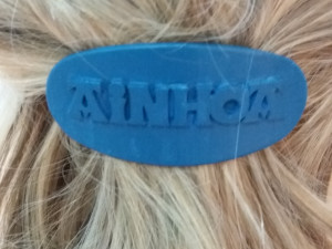 ainhoa personalized oval hair barrete 60-76 3D Print Model