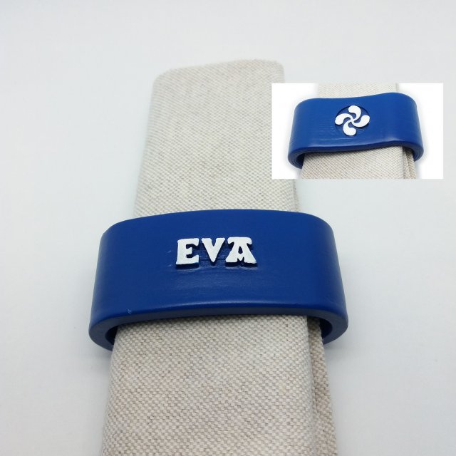 eva 3d napkin ring Model do druku 3D .c4d .max .obj .3ds .fbx .stl .blend 