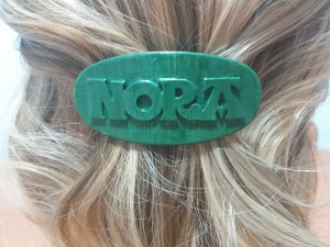 nora personalized oval hair barrete 60-76 3D Print Model