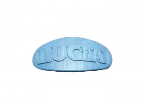 lucia personalized oval hair barrete 70-86 Modelo de impresión 3D
