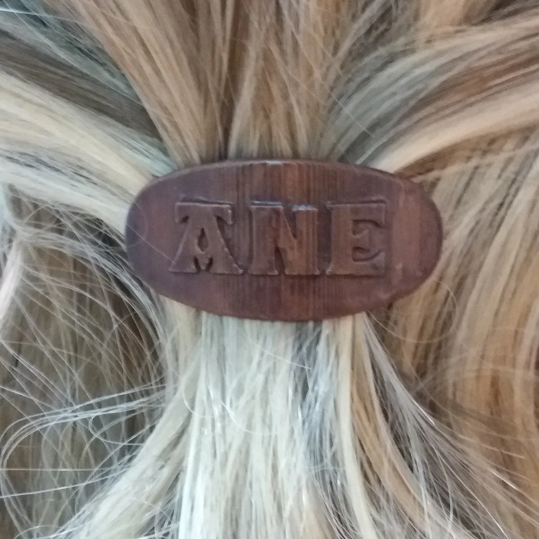 ane personalized oval hair barrete 50-40 3D Print Model .c4d .max .obj .3ds .fbx .stl .blend