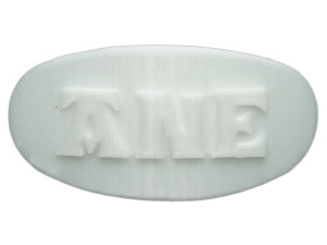 ane personalized oval hair barrete 50-40 Modelo de Impressão 3D
