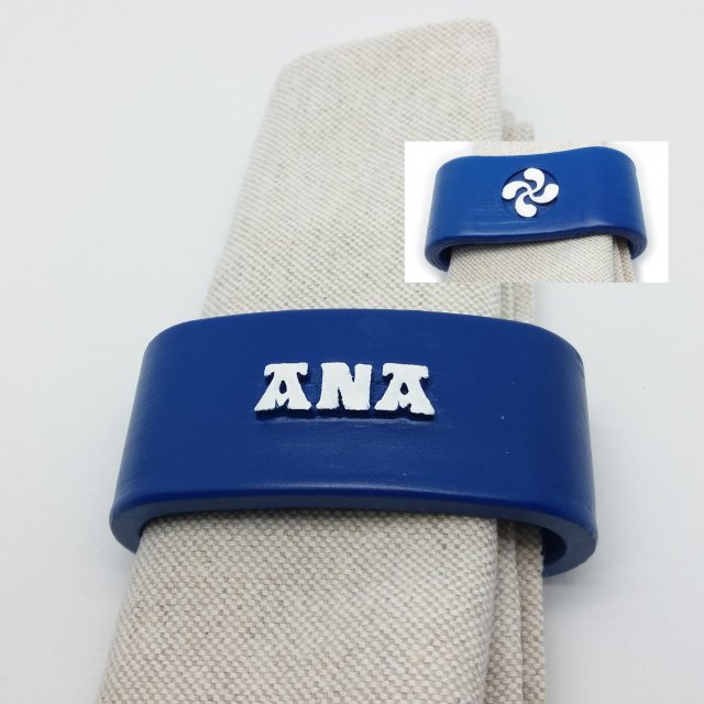 ana 3d napkin ring with lauburu Modèles 3D en vedette .c4d .max .obj .3ds .fbx .stl .blend 
