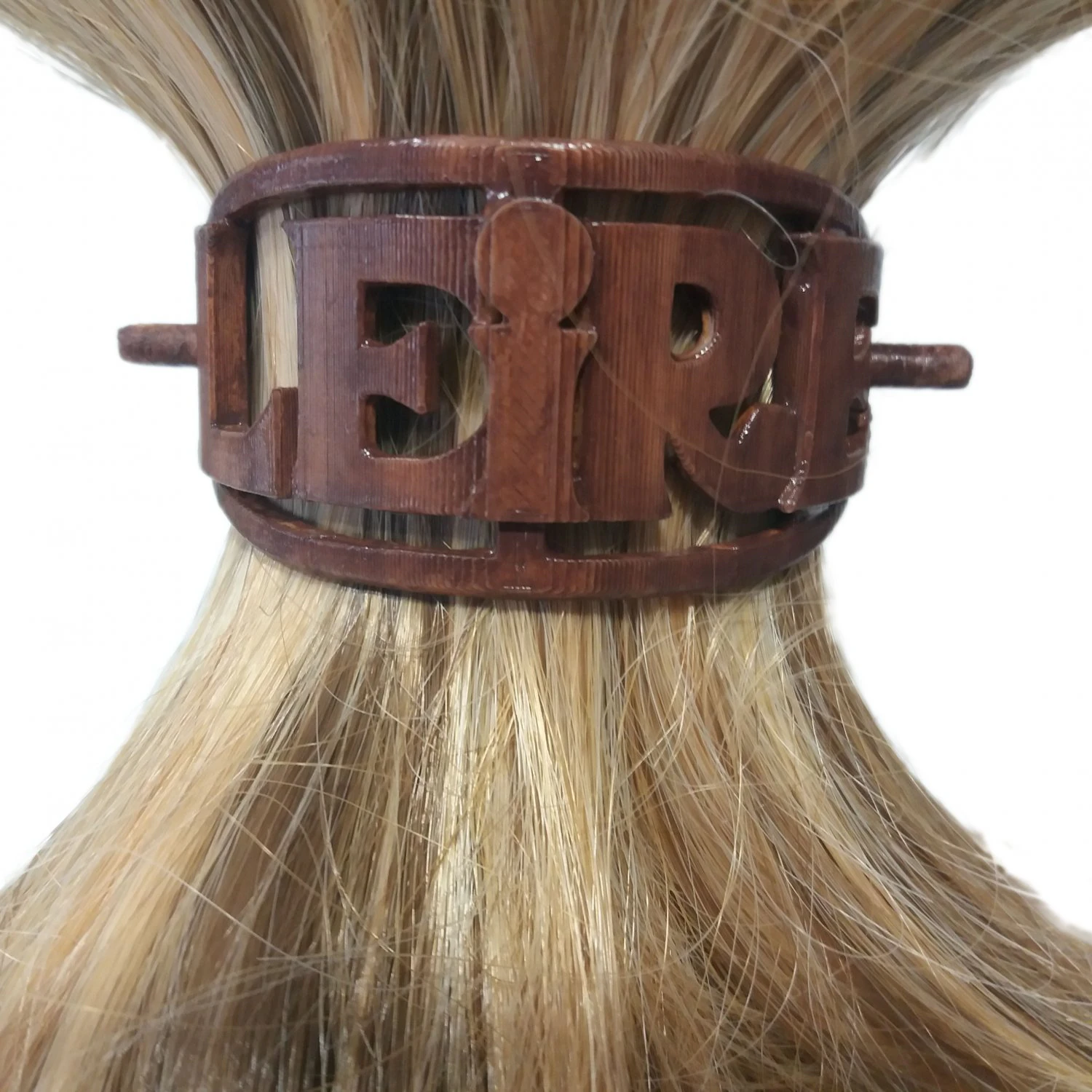 leire personalized oval hair stick barrete 54x30mm 3D Print Model .c4d .max .obj .3ds .fbx .stl .blend