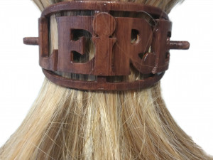 leire personalized oval hair stick barrete 54x30mm 3D Print Model