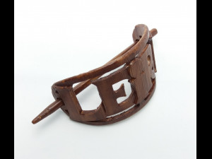 leire personalized oval hair stick barrete 54x30mm 3D Принт Модель