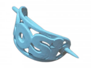 rosi personalized oval hair stick barrete 54x30mm 3D Print Model