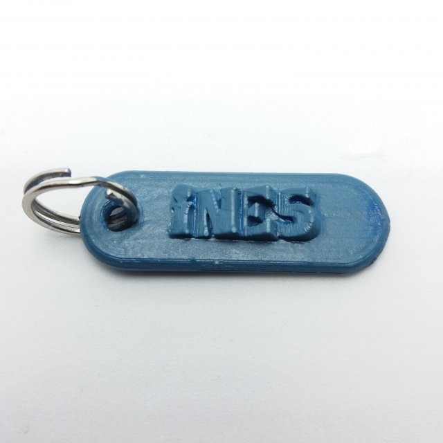 ines 3d keychain Model Cetak 3D .c4d .max .obj .3ds .fbx .stl .blend 