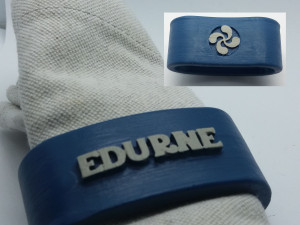 edurne 3d napkin ring with lauburu 3D Print Model