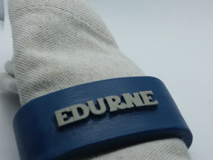 edurne 3d napkin ring with lauburu Model Cetak 3D