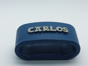 carlos 3d napkin ring with lauburu 3Dプリントモデル