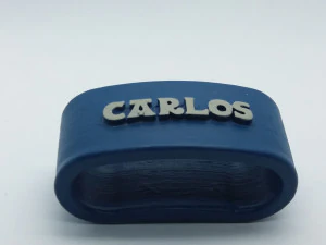 carlos 3d napkin ring with lauburu 3D Print Model