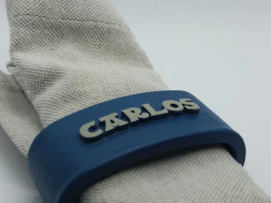 carlos 3d napkin ring with lauburu 3D Print Model