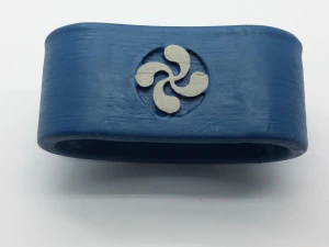 carlos 3d napkin ring with lauburu 3D Print Model
