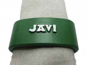 javi 3d napkin ring with daisy 3D Print Model