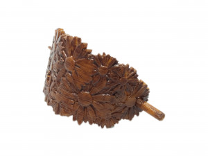 hair stick barrete with embossed daisies 54x30mm 3D-Druckmodell